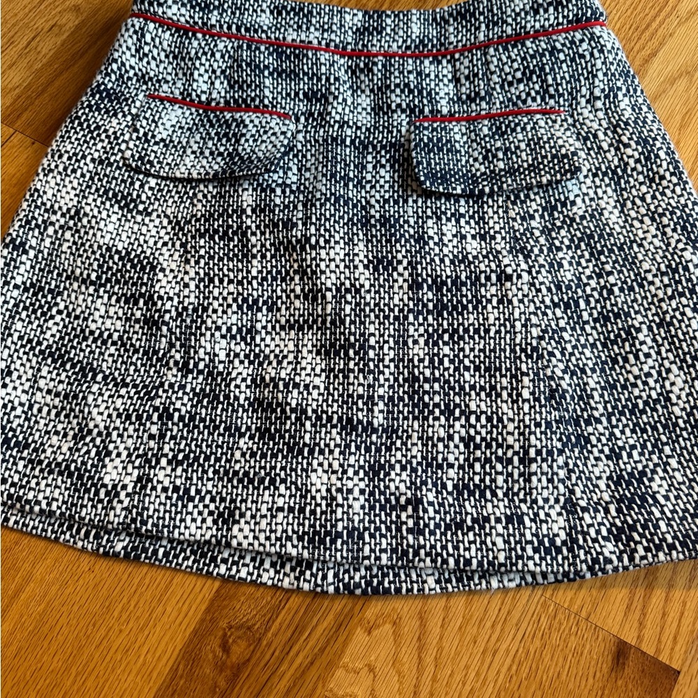 Sail to Sable Navy and White Mini Skirt